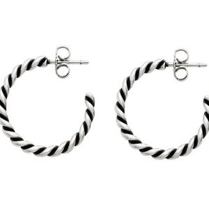 James Avery Retired Twisted Wire Earrings